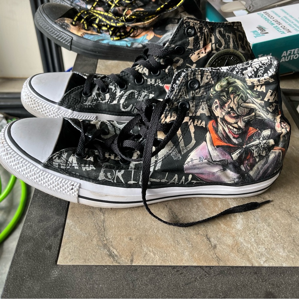 DC comic themed converses